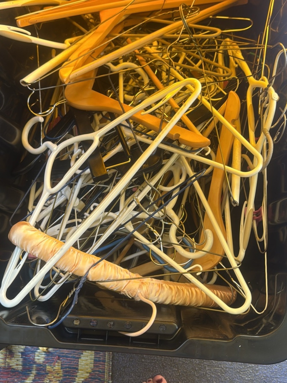 Assorted White and Beige Clothing Hangers - Multipack
